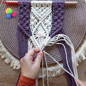 676K views · 5.5K reactions | Decorative macrame wall hanging tutorial | Hobby Knitting Decoration Ideas | Facebook