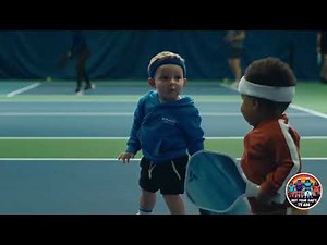 E*TRADE "Babies vs. Adults: A Pickleball Showdown: Super Bowl LVIII (58) 2024 Commercial