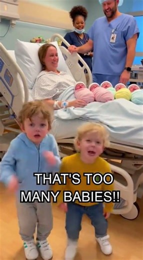 Kids React to 6 Newborn Siblings — Their Shock Is Priceless