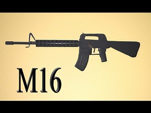 How to make a paper M16 rifle that shoots - Basic model