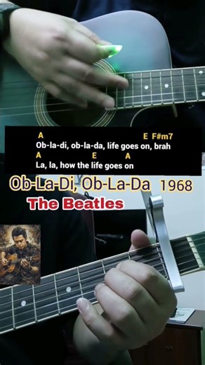 Ob-La-Di, Ob-La-Da - the Beatles (acoustic guitar tutorial)
