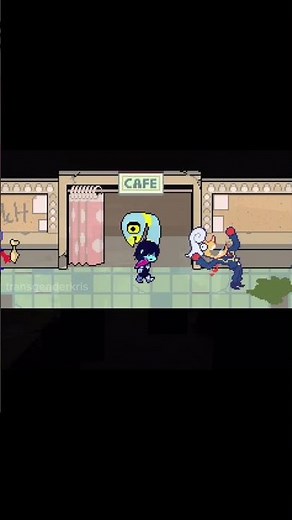 dramatic recreation of the deltarune fan cafe incident #deltarune #deltarunechapter3 #undertale