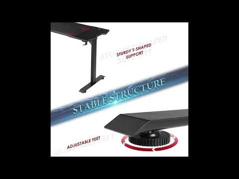“Top Affordable Gaming Desk 2026? ⚡ MVUYO 55” Carbon Fiber Desk Review & Setup!”
