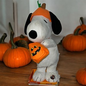 Peanuts Snoopy Animated Musical Plush w/ Pumpkin Hat, 2015 Never Taken out box