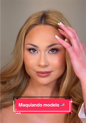 Maquiando minha modelo maravilhosa com uma produção de noivas antes da temporada de casamentos começar 👰🏼‍♀️🤍 @Rachel Price 😍 #maquiadoraprofissional #maquiadora #maquiandomodelo #maquiandocliente