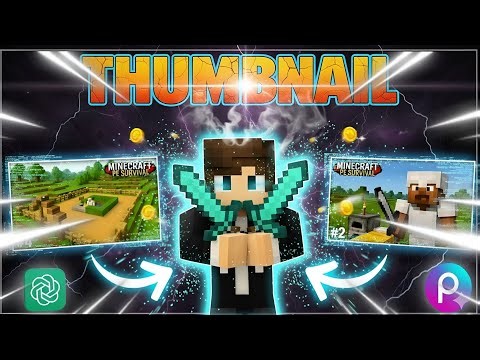 🔥 3 Minute Mein Top Youtuber Jaisa Minecraft Thumbnail Kaise Banaye