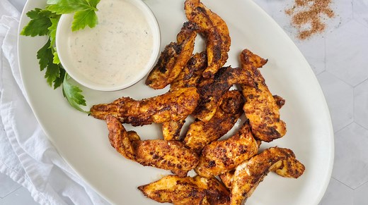 Copycat Popeyes Blackened Chicken Strips Recipe - Mashed