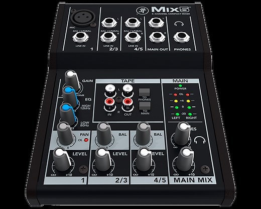 Mix5 5-Channel Compact Mixer | MACKIE