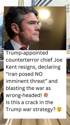 BREAKING: TOP U.S. INTEL OFFICIAL QUITS OVER IRAN WAR 🇺🇸🔥