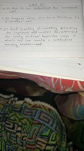 Unit 10a) How do you understand the teachers' job?b) Sugges... | Filo