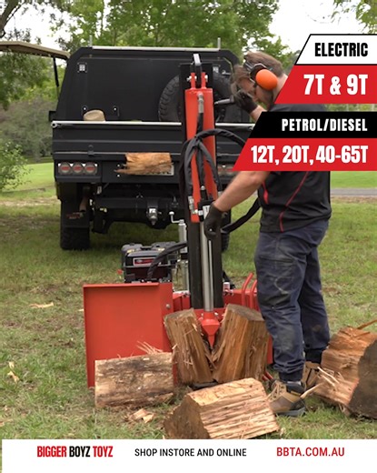 31 reactions | Get ready this winter with immediate shipment on all log splitters -- Starting now! Shop our wide range of log splitters today | Bigger Boyz Toyz | Facebook