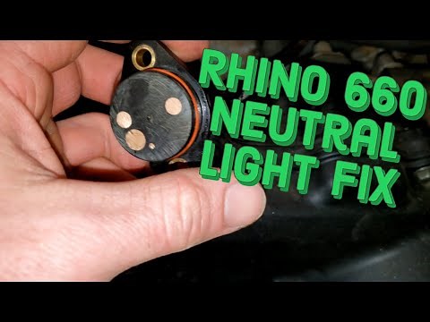 Yamaha Rhino 660 Neutral Light Not Working - FAST FIX!