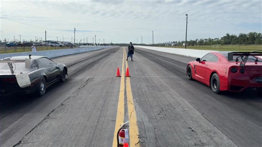 The race is over, so here’s our first round, I timed the reaction of the GTr to a .035 and us to a .306, I felt like I did well, as it’s hard to go .250 or faster with out flat guessing. I understand the GTRs are difficult to stage and leave on time, so props to the driver nailing that! | The Firebird