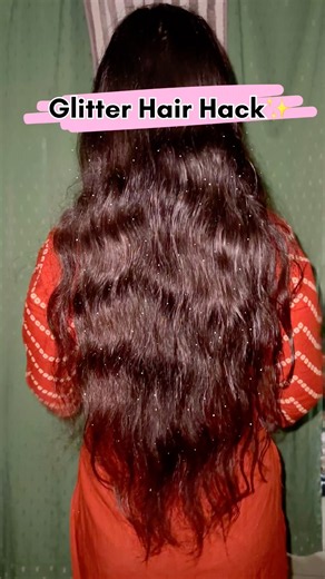 DIY Glitter Hair Gel ✨ | Party Hair Hack You Must Try! #hair #hack #diy #shorts