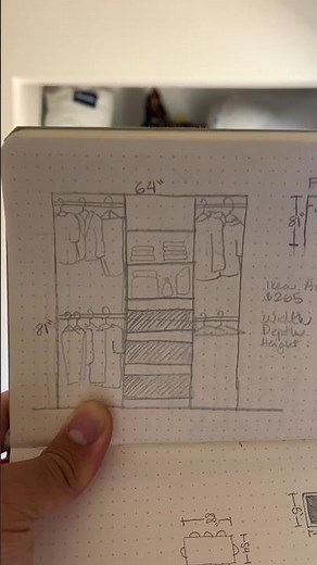 IKEA Aurdal system for smaller closet space. #diy #ikea #closetsystem