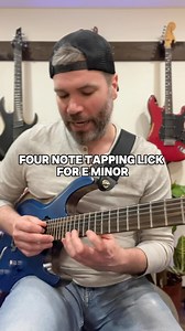 5.7K views · 43 reactions | 4 Note Tapping for E minor  #guitar #guitarlessons #shredguitar #guitarplayer #guitarsolo | Mike Salow Music | Facebook