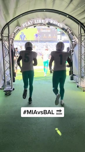 Miami Dolphins Tunnel Vision: #FinsUp #MIAvsBAL