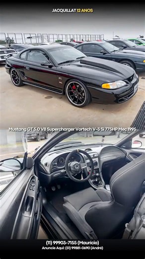 🔥 À VENDA Mustang GT 5.0 V8 Supercharger Vortech V-3 Si 775HP Mec 1995 (Jacquillat/Classificados)
