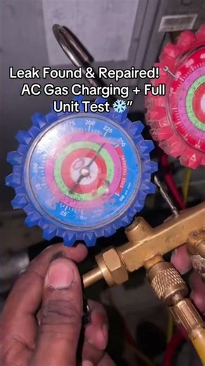 AC Outdoor Unit Leak Repair 🔧 | Gas Charging & Full Testing ❄️” #emergencyrepair