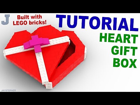 Tutorial - How To Make A Heart Gift Box With LEGO Bricks