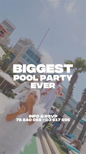 🌊☀️ ARE YOU READY? ☀️🌊 The BIGGEST Pool Party in Lebanon is here 🎉🔥 Get ready to bid farewell to summer in style at the iconic Riviera Hotel Beirut! Join us for a day of non-stop fun, incredible music, and unforgettable vibes. 📅 Sunday, August 31st ⏰ 11 AM TILL 8 PM Expect crazy live shows, refreshing drinks, and endless summer energy as we celebrate the season's grand finale by the pool with the best crowd in town 🍹✨ 🎟️ For tickets & reservations: 📞 78 840 058 - 03 617 595 Www.Ticketing