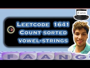 Count Sorted Vowel Strings | Leetcode 1641 O(n) | Live coding session