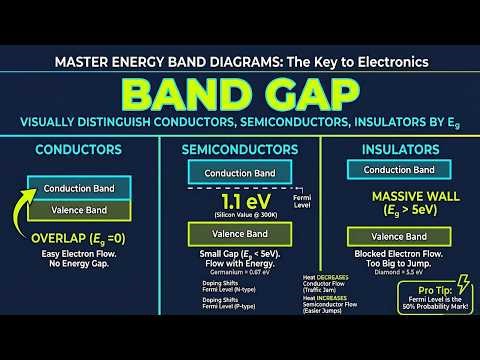 Energy Band Theory ONE SHOT | Metals vs Semiconductors⚡ SSC JE | RRB JE | GATE 2026