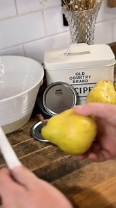 @therepurposedhomestead Spiced pear jam Perfect on a warm biscuit this fall and simple to make.You will need:5-6 pears peeled and diced.1 cup of water juice of one lemon2oz pk sure jell 6 cups of sugar1/3 cup brown sugar1 tsp all spice1 tsp ground nutmeg1-add pears, water and lemon juice to pan and cook until tender2- add sure gel, bring to boil 3- add white sugar and boil until sugar is dissolved ( about 1-2 min)4-add brown sugar and spices.Ladle into clean jars and water bath/ steam can for 10