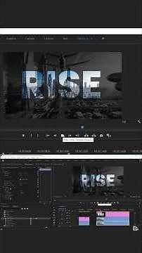 How to play video inside texts in Adobe Premiere Pro #adobe #premierepro #edit #videoediting #shorts