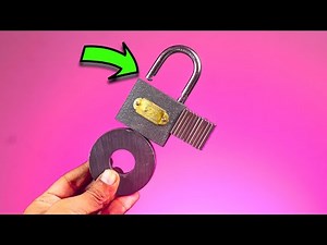4 Easy Way To Open a Lock || Lock with magnet