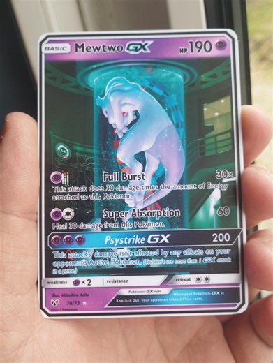 Mewtwo-gx Proxy Card | Shining Legends Full Art Secret Rare | Fan Made Pokémon TCG Card | Collector Display - Etsy