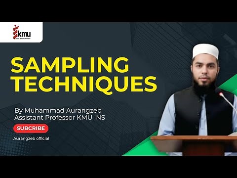 Sampling Techniques| Lecture #2 | Nursing & AHS | KMU Complete Biostatistics Course