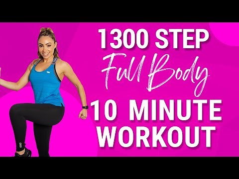 1,300 Step | Full Body 10 Minute Morning Motivation Workout | No Equipment
