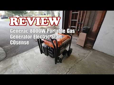Generac 8000W Portable Generator Review: Electric Start, COsense, PowerRush - 2026