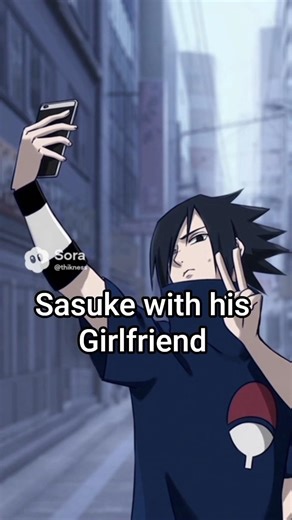 Sasuke with his girlfriend |Fan Animation| #anime #naruto