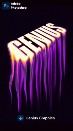 Liquid Melting Text Effect in Photoshop #photoshop #photoshoptutorial #graphicdesign