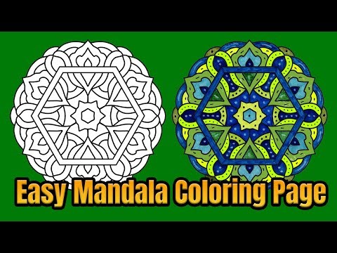 Mandala Coloring Page Colored With Relaxing Music Colored By Osman Mandalas World | Video 134