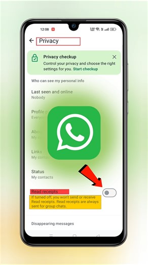 WhatsApp mein message seen status kaise hide kare | How to disable read receipt on WhatsApp #shorts
