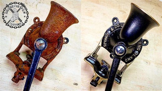 Barn find coffee grinder restoration