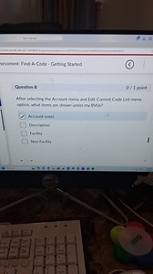 After selecting the Account menu and Edit Current Code List men... | Filo