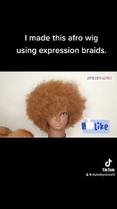 12K views · 28 reactions | Make Afro wig with me using expression braids step by step tutorial. #hairstyles #wigs #howtomakewig #howto #hairtutorial #exploretheworld | Sonia Ogbeide | Facebook