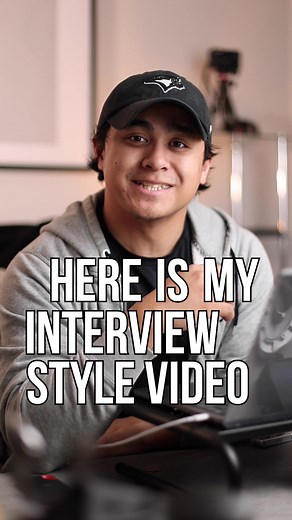 Interview style video set up #videographer #videosetup #interviewstyle