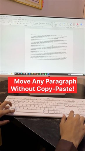 Move Any Paragraph Without Copy-Paste!