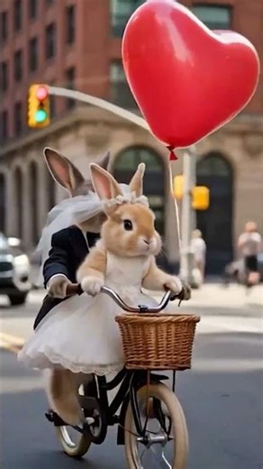 Cutest Bunny Wedding Ride Ever! #shorts #viral #bunny #pet #pets #petshorts #petlovers #petvideos
