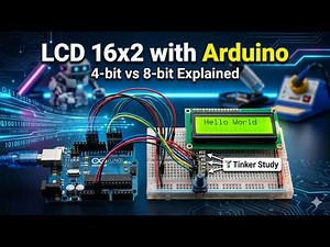 Arduino LCD 16x2 Tutorial | 4-bit vs 8-bit Mode Explained | Step-by-Step Guide