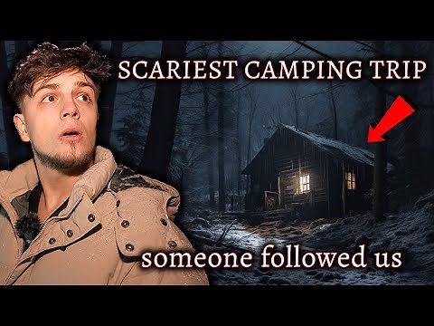 MOST HAUNTED CABIN IN THE WOODS CAMPING TRIP - TRAPPED DURING SNOWSTORM | WE WERE NOT ALONE