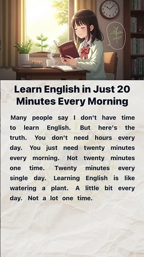 Learn English Every Morning ⏰☀️ | English Reading and Listening Practice #englishforbeginners