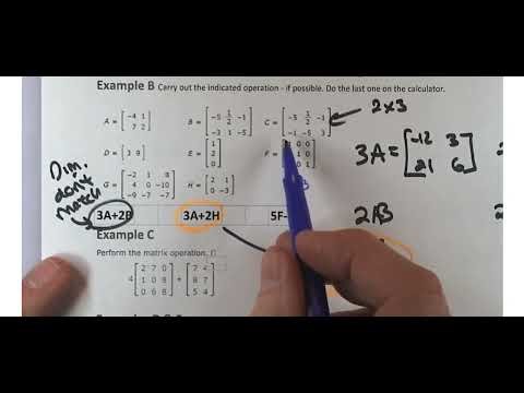 Seciton 10.4 Algebra of Matrices (Winter 2026)