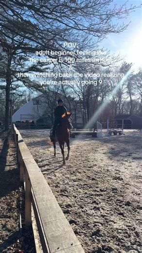 The Speed of a Beginner's Canter