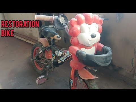 Restoration bike. (Renovating an old rusty bicycle)1$=100$